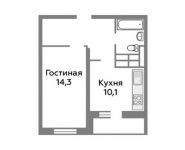 1-комнатная квартира площадью 38.8 кв.м,  | цена 3 113 700 руб. | www.metrprice.ru