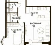 1-комнатная квартира площадью 72 кв.м, Усачева ул., 11 | цена 38 547 000 руб. | www.metrprice.ru