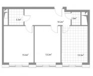 2-комнатная квартира площадью 57 кв.м в ЖК "Фили Сити", Багратионовский проезд проезд , д. 5, корп. 3 | цена 11 191 950 руб. | www.metrprice.ru