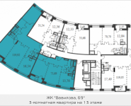 3-комнатная квартира площадью 119.92 кв.м, Вавилова, 69 | цена 29 453 551 руб. | www.metrprice.ru