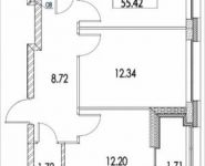 2-комнатная квартира площадью 55.4 кв.м, Автозаводская ул., 23к3 | цена 12 758 182 руб. | www.metrprice.ru