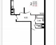 2-комнатная квартира площадью 61 кв.м, Шестая, 13 | цена 3 867 863 руб. | www.metrprice.ru