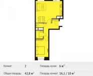 2-комнатная квартира площадью 0 кв.м, Фруктовая ул., 1 | цена 3 350 384 руб. | www.metrprice.ru