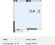 1-комнатная квартира площадью 38 кв.м, Северный кв-л, 19 | цена 2 698 000 руб. | www.metrprice.ru