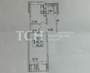 1-комнатная квартира площадью 48.2 кв.м, Пионерская улица, 30 | цена 3 880 000 руб. | www.metrprice.ru