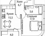 1-комнатная квартира площадью 51 кв.м, Золоторожский Вал, 11, стр. 9, корп.9 | цена 9 998 370 руб. | www.metrprice.ru