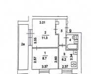 2-комнатная квартира площадью 36 кв.м, Байкальская ул., 27 | цена 6 300 000 руб. | www.metrprice.ru