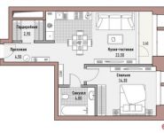 1-комнатная квартира площадью 54.4 кв.м, Камергерский переулок, 6/5с3 | цена 23 510 000 руб. | www.metrprice.ru