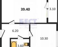 1-комнатная квартира площадью 40 кв.м, Весковский переулок, 3 | цена 6 200 000 руб. | www.metrprice.ru