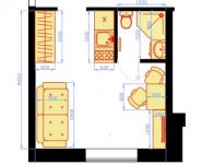 1-комнатная квартира площадью 17 кв.м, Зеленоград, к1437 | цена 2 290 000 руб. | www.metrprice.ru