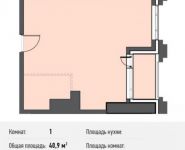 1-комнатная квартира площадью 40.9 кв.м, Новодмитровская ул., 5А | цена 6 142 771 руб. | www.metrprice.ru