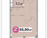 2-комнатная квартира площадью 55.5 кв.м, Нахимовский проспект | цена 6 955 003 руб. | www.metrprice.ru