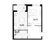 1-комнатная квартира площадью 46.67 кв.м, Тайнинская ул, 11 | цена 7 667 611 руб. | www.metrprice.ru