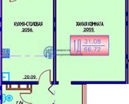 1-комнатная квартира площадью 66.7 кв.м, Угрешская ул., 32 | цена 4 450 000 руб. | www.metrprice.ru