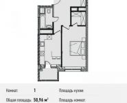 1-комнатная квартира площадью 51 кв.м, Береговой пр., ВЛ5 | цена 9 427 600 руб. | www.metrprice.ru