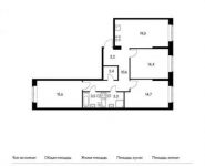 3-комнатная квартира площадью 87.6 кв.м, Варшавское ш., 141К2 | цена 14 892 000 руб. | www.metrprice.ru