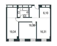 3-комнатная квартира площадью 77.8 кв.м в ЖК "AFI Residence. Павелецкая", Павелецкая наб., 8 | цена 12 010 297 руб. | www.metrprice.ru