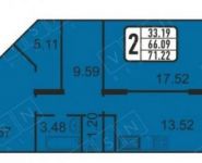 2-комнатная квартира площадью 71 кв.м, Новая ул., 9 | цена 6 527 420 руб. | www.metrprice.ru