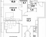 3-комнатная квартира площадью 108 кв.м, Верхняя ул., 34С1 | цена 36 824 125 руб. | www.metrprice.ru