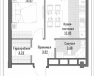 1-комнатная квартира площадью 34.56 кв.м, 1-я Ямская, 2 | цена 10 020 000 руб. | www.metrprice.ru