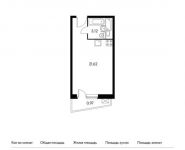 1-комнатная квартира площадью 25.23 кв.м,  | цена 3 247 101 руб. | www.metrprice.ru