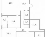 4-комнатная квартира площадью 159 кв.м, Сергея Макеева ул., 9 | цена 98 335 000 руб. | www.metrprice.ru