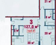 3-комнатная квартира площадью 124 кв.м, Северное Чертаново мкр, 1АК2 | цена 24 800 000 руб. | www.metrprice.ru