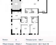 4-комнатная квартира площадью 2 кв.м в ЖК "Vander Park", Рублевское ш., 101 | цена 44 762 600 руб. | www.metrprice.ru