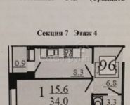 1-комнатная квартира площадью 34 кв.м, Фестивальная ул., 23 | цена 2 000 000 руб. | www.metrprice.ru