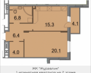 1-комнатная квартира площадью 56.8 кв.м, 9 мая, 12Б | цена 5 339 200 руб. | www.metrprice.ru