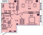 2-комнатная квартира площадью 61.05 кв.м, Рязанский проспект, 2, корп.Б2 | цена 10 182 834 руб. | www.metrprice.ru