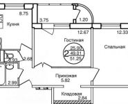 1-комнатная квартира площадью 54 кв.м, Речная ул., 3 | цена 3 480 000 руб. | www.metrprice.ru