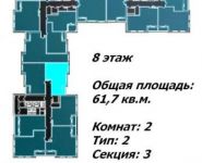 2-комнатная квартира площадью 61.7 кв.м в ЖК "Соколиный Форт", Мясниковская 1-я ул., 2 | цена 16 900 000 руб. | www.metrprice.ru