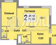 2-комнатная квартира площадью 72.6 кв.м, Боровское ш., 3 | цена 10 222 300 руб. | www.metrprice.ru