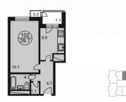 1-комнатная квартира площадью 41.1 кв.м, Радио ул. | цена 4 594 405 руб. | www.metrprice.ru
