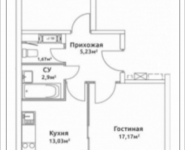 2-комнатная квартира площадью 57.71 кв.м, Родниковая, корп.4 | цена 5 715 719 руб. | www.metrprice.ru