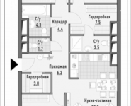 3-комнатная квартира площадью 100.61 кв.м, 1-я Ямская, 8 | цена 22 240 000 руб. | www.metrprice.ru