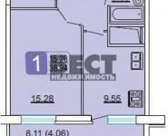 1-комнатная квартира площадью 38.9 кв.м в ЖК "Центральный" (Лыткарино), Ленина ул., К2 | цена 2 780 000 руб. | www.metrprice.ru