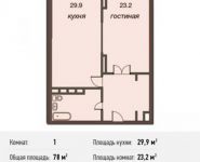 1-комнатная квартира площадью 78 кв.м в ЖК "Дирижабль", Профсоюзная ул., 64К2 | цена 19 300 000 руб. | www.metrprice.ru