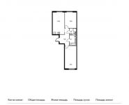 2-комнатная квартира площадью 68.7 кв.м, жилой комплекс Лефортово Парк, к9 | цена 12 846 900 руб. | www.metrprice.ru