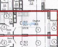 1-комнатная квартира площадью 30 кв.м, Карла Маркса ул., 1 | цена 1 953 300 руб. | www.metrprice.ru