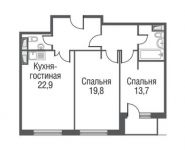 2-комнатная квартира площадью 78.3 кв.м, проезд Серебрякова, 9к1 | цена 11 212 560 руб. | www.metrprice.ru
