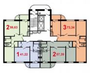 2-комнатная квартира площадью 56.6 кв.м, Авиаконструктора Петлякова ул., 13 | цена 6 100 000 руб. | www.metrprice.ru