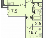 3-комнатная квартира площадью 88.3 кв.м, Серебрякова, 11-13, корп.3 | цена 12 706 370 руб. | www.metrprice.ru