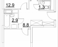 2-комнатная квартира площадью 54.2 кв.м, Транспортный проезд, 15 | цена 4 913 230 руб. | www.metrprice.ru