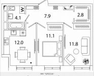 2-комнатная квартира площадью 49 кв.м, Рязанский просп. | цена 7 336 684 руб. | www.metrprice.ru