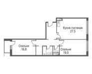 2-комнатная квартира площадью 87.2 кв.м, проезд Серебрякова, 11-13к1 | цена 13 740 365 руб. | www.metrprice.ru