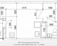 1-комнатная квартира площадью 24.9 кв.м, бульвар Космонавтов, корп.14 | цена 2 548 744 руб. | www.metrprice.ru