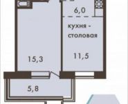 2-комнатная квартира площадью 47.9 кв.м, улица Дмитрия Ульянова, 6к1 | цена 9 772 318 руб. | www.metrprice.ru