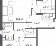 3-комнатная квартира площадью 85 кв.м, Вешняковская улица, д.10 | цена 15 037 265 руб. | www.metrprice.ru